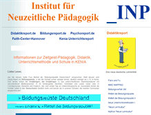 Tablet Screenshot of didaktikreport.de